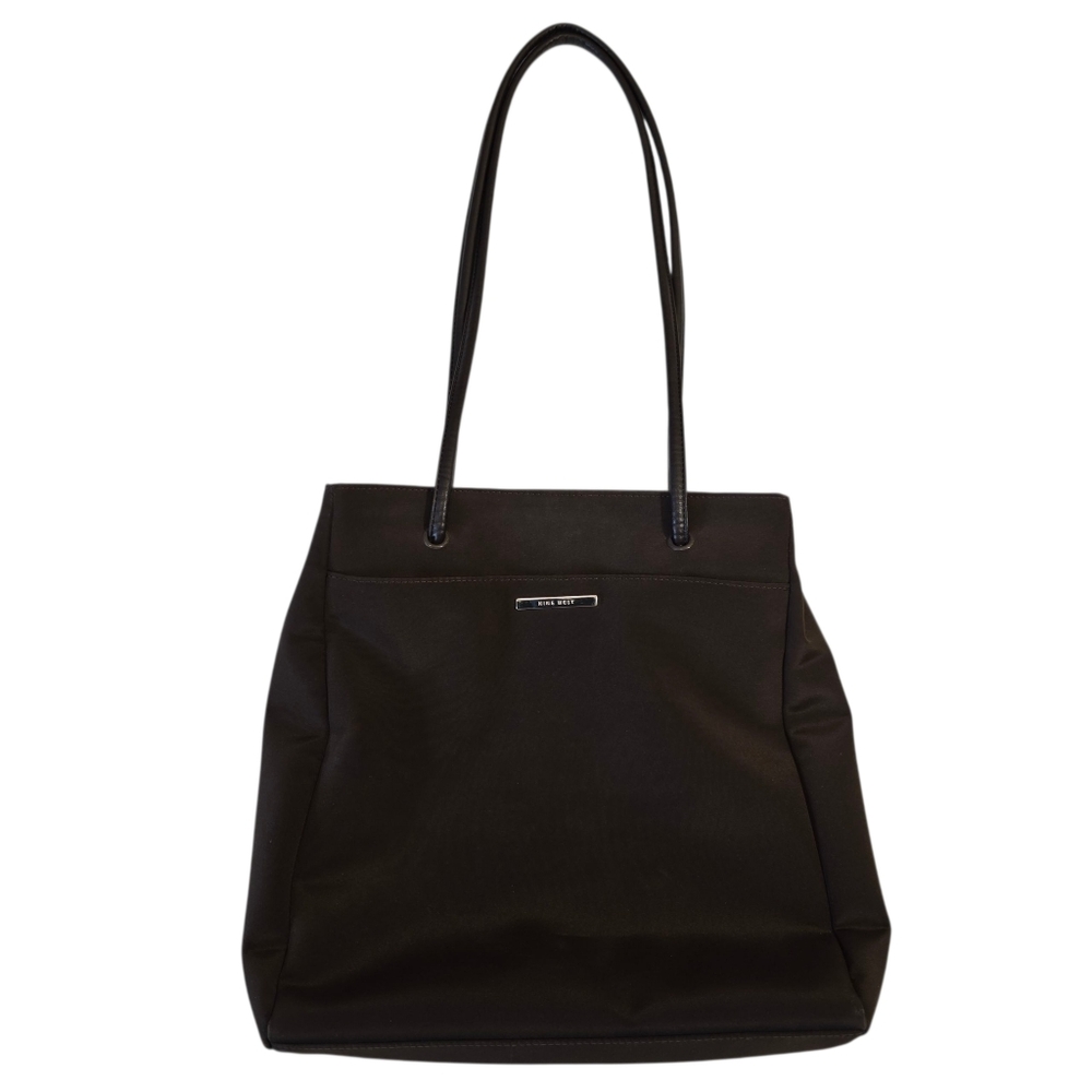 Nine West Brown Shoulder Tote Purse Bag EUC